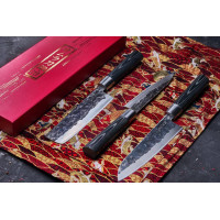 Samura Набор 3 в 1 Blacksmith SBL-0043C/Y (нож накири 168 мм, сталь, AUS-8 микарта (черный), гвоздичное масло, салфетка) Samura Набор 3 в 1 Blacksmith SBL-0043C/Y (нож накири 168 мм, сталь, AUS-8 микарта (черный), гвоздичное масло, салфетка)